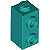 Tijolo Modificado 1x1x1 2/3 Dark Turquoise - Imagem 1