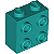 Tijolo Modificado 1x2x1 2/3 Dark Turquoise - Imagem 1