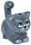 Gato Cinza Escuro Lego Friends - Imagem 1