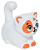 Gato Branco Lego Friends - Imagem 1