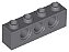 Tijolo Lego Technic  1x4 com Furos Cinza Escuro - Imagem 1