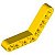 Viga 1x7 (4-4) Amarela - Imagem 1