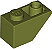Tijolo inclinado invertido 45 2x1 Verde Oliva - Imagem 1
