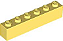 Tijolo 1x6 Amarelo Claro Brilhante - Imagem 1