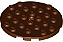 Placa redonda 6x6 Marrom - Imagem 1