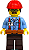 Minifigura Lego City - Ted Brickle - Imagem 1