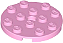 Placa redonda 4x4 com furo Rosa Brilhante - Imagem 1