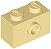 Tijolo 1x2 com Stud Lateral Bege - Imagem 1