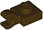 Placa Modificada 1x1 com Clip Horizontal Marrom Escura - Imagem 1
