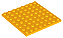 Placa 8x8 Laranja Brilhante - Imagem 1