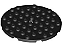 Placa Redonda 8x8 com Furo Preta - Imagem 1