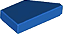 Placa Lisa Modificada 1x2 com Chanfro Esquerda Azul - Imagem 1