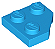 Placa com Canto Cortado 2x2 Dark Azure - Imagem 1