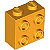 Tijolo Modificado 1x2x1 2/3 Laranja Brilhante - Imagem 1