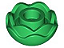 Flor Redonda com 2 Camadas (rosa peônia) Verde - Imagem 1