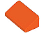 Placa Inclinada 30 1x2x 2/3 Reddish Orange - Imagem 1