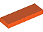Placa Lisa 1x3 Reddish Orange - Imagem 1