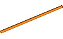 Mangueira Rígida 3mm D. 11L / 8.8cm Laranja - Imagem 1