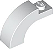 Arco 1 x 3 x 1 2/3 Topo Curvo Branco - Imagem 1