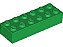 Tijolo Lego 2x6 Verde - Imagem 1