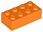 Tijolo 2x4 Laranja - Imagem 1