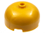 Tijolo Redondo 3x3x1 1/3 Dome Top com Stud Aberto Pearl Gold - Imagem 1