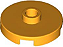 Placa Redonda 2x2 Com Furo Central Laranja Brihante - Imagem 1
