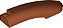 Cunha 10x2x2 Direita Dark Orange - Imagem 1