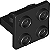 Suporte 1x2 - 2x2 Centralizado, Invertido Preto - Imagem 1