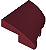 Cunha 2x2x2/3 Esquerda Dark Red - Imagem 1