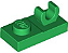 Placa Modificada 1x2 com clip Verde - Imagem 1