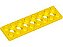 Placa Technic 2x8 com 7 Furos Amarela - Imagem 1