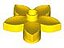 Lego Duplo Planta Flor Amarela - Imagem 1