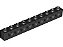 Tijolo Technic 1x10 com Furos Preta - Imagem 1
