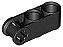 Conector Eixo-Pinos 3L Perpendicular com 2 Furos para Pinos Preto - Imagem 1