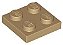 Placa 2x2 Bege Escura - Imagem 1