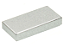 Placa Lisa 1x2 com Ranhura Metallic Silver - Imagem 1