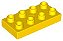 Placa Lego Duplo 2x4 Fina Amarela - Imagem 1