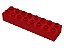 Tijolo LEGO DUPLO 2x8 Vermelho - Imagem 1