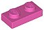 Placa 1x2 Cor de Rosa Escura - Imagem 1