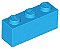 Tijolo 1x3 Dark Azure - Imagem 1