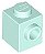 Tijolo Modificado 1x1 Com Furo Lateral Azul bebê - Light Aqua - Imagem 1