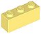 Tijolo 1x3 Amarelo Claro Brilhante - Imagem 1