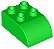 Tijolo LEGO DUPLO 2x3 Curvo Verde Brilhante - Imagem 1