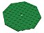 Placa Modificada 10x10 octagonal com orificio Verde - Imagem 1
