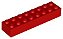 Tijolo 2x8 Vermelho - Imagem 1