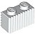 Tijolo modificado 1x2 com ranhuras Branco - Imagem 1