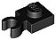 Placa Modificada 1x1 com clip vertical Preto - Imagem 1