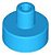 Placa redonda 1x1 com pino Dark Azure - Imagem 1
