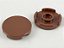Placa Lisa Redonda 2x2 Marrom - Imagem 1